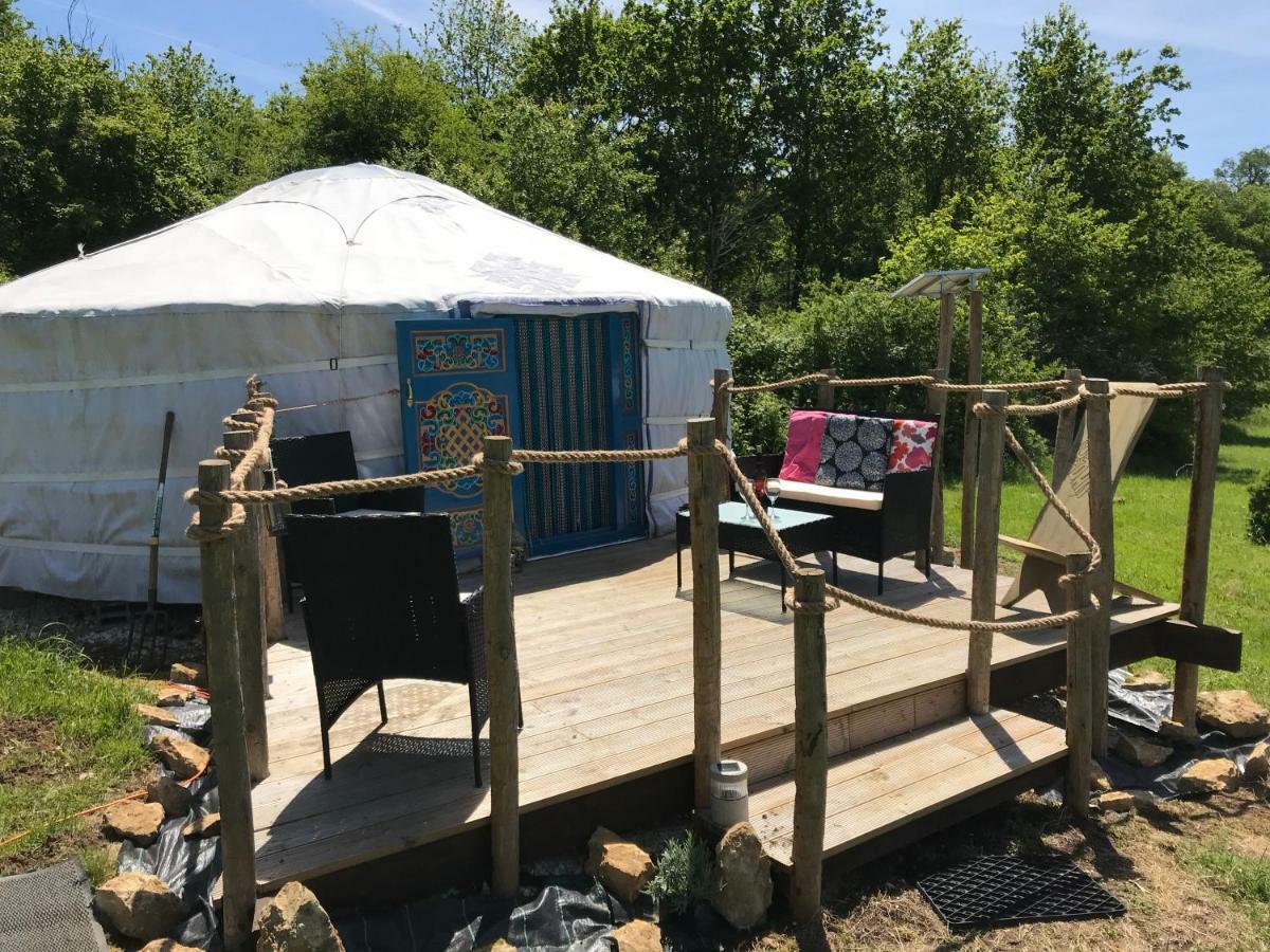 Hotel French Fields Luxury Glamping Original Mongolian Yurt Le-Vieux-Cerier Zewnętrze zdjęcie